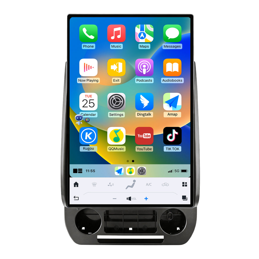 17.2 Inch Car Radio for Ford F150 2015-2021 Radio Upgraded 8+128G Carplay Android Auto Android 13 2K Touch Screen Tesla Style Head Unit GPS Navigation 4G SWC