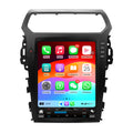 Car Radio for Ford Explorer Interceptor 2011-2019 Stereo Replacement CarPlay Android Auto 12.1 Inch Upgrade Tesla Style Touch Screen with DSP in Dash HeadUnit Multimedia Player Audio GPS Navigation