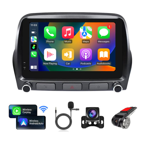 Car Radio for Chevrolet Camaro 2010 2011 2012 2013 2014 2015 Stereo Replacement Touch Screen Upgrade Carplay Android Auto DSP in Dash Head Unit Multimedia Player Car Audio GPS Navigation