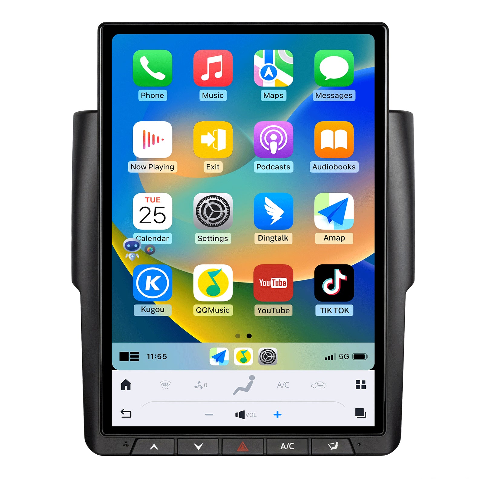Car Radio for Dodge Ram 1500 2500 3500 2013-2018 Stereo Radio Replacement Upgrade 8Core 8+128G Wireless Carplay Android Auto 14.4 Inch IPS Touch Screen 4G WiFi SWC DSP