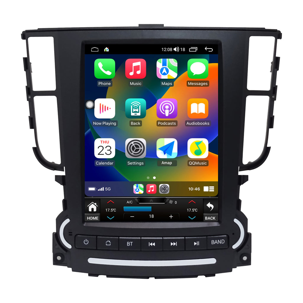 Car Radio for Acura TL 2004-2008 Relacement Stereo Carplay Upgrade Android Auto Tesla Style Display Screen with DSP in Dash Headunit GPS Navigation Multimedia Player Voice Control