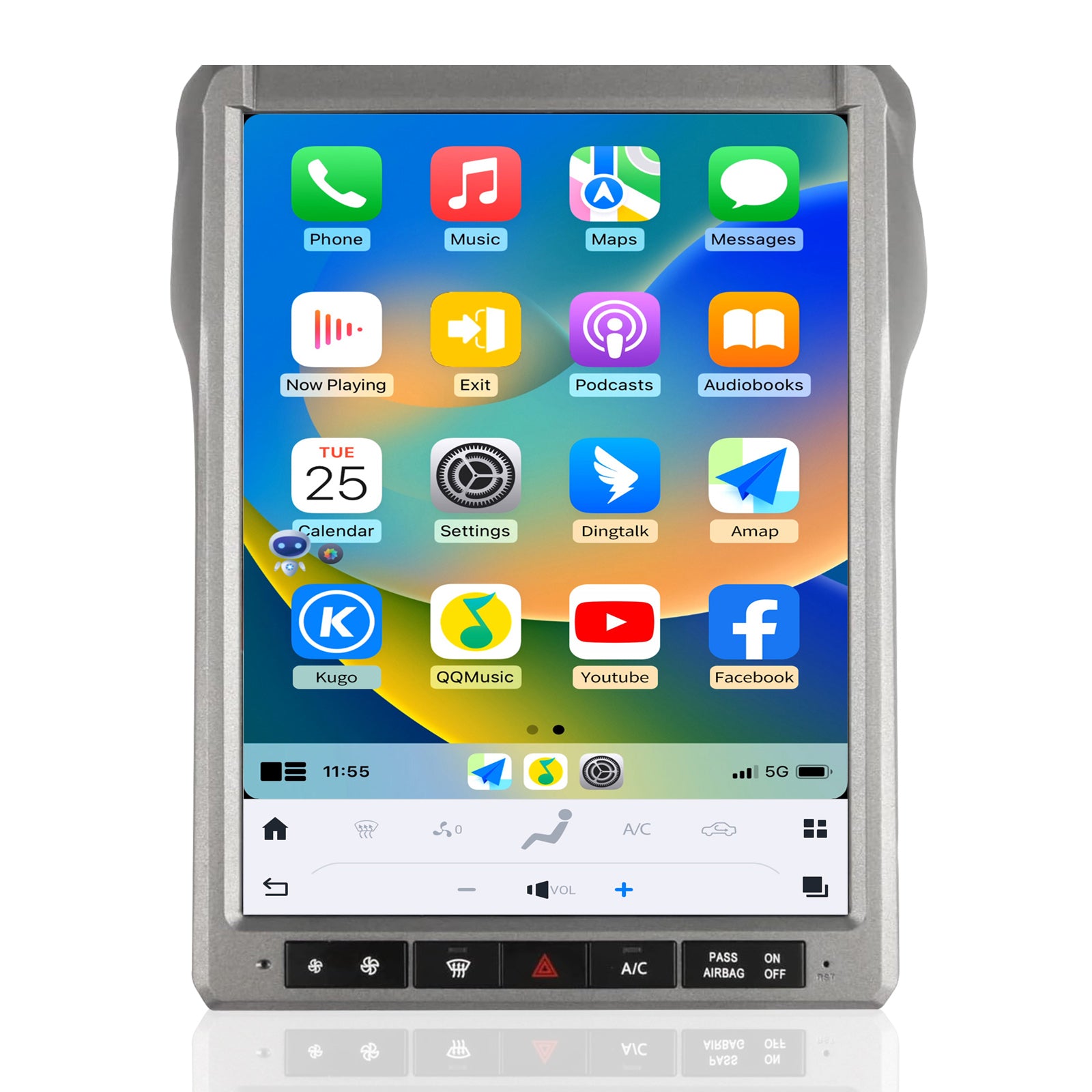 Qualcomm Car Radio for Ford F250 F350 F450 2013 2014 2015 2016 SYNC2 Stereo Android 13 Replacement Carplay Android Auto Upgrade 12.1 Inch 2K IPS Touch Screen Tesla Style Navigation Multimedia Play