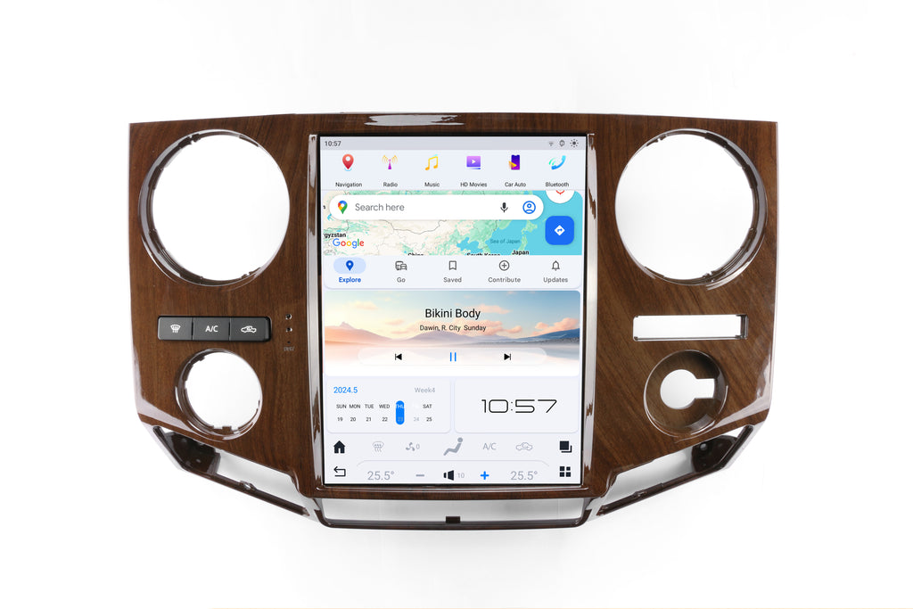 Qualcomm Car Radio for Ford F250 F350 2009-2012 F450 F650 2009-2016 Stereo Replacement Carplay Android Auto Upgrade 12.1 Inch 2K IPS Touch Screen Android 13 Tesla Style Head Unit Navigation